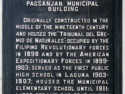 Pagsanjan Municipal Building historical marker