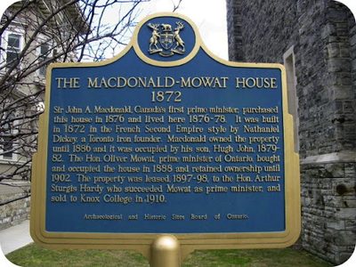 The Macdonald-Mowat House 1872