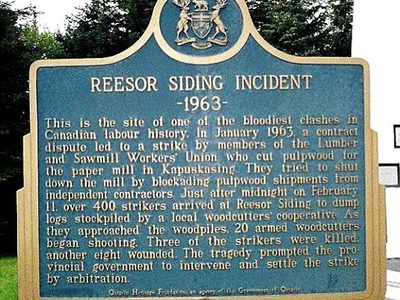 Reesor Siding Incident 1963