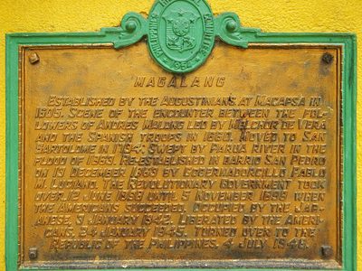 Magalang historical marker