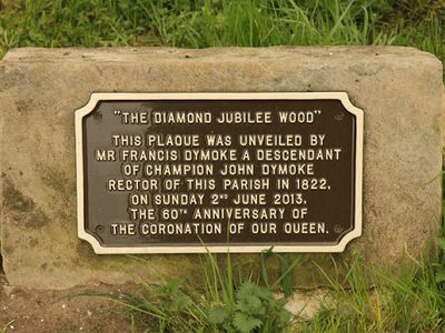Diamond Jubilee Wood plaque