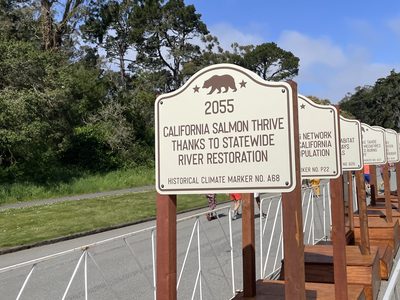 Future Plaque: California Salmon Thrive Thanks To Statewide River Restoration