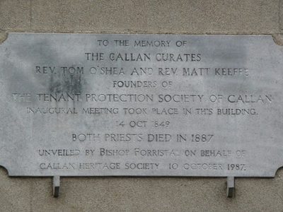 Plaque to the memory of the Callan Curates