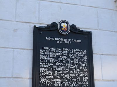 Padre Modesto de Castro historical marker
