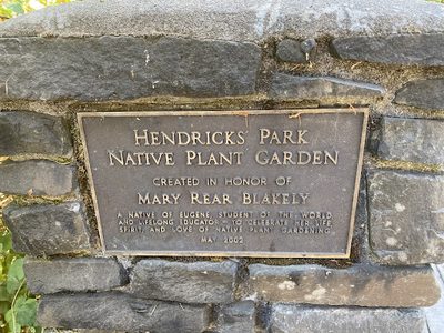 Hendricks Park Native Plant Garden: Mary Rear Blakely