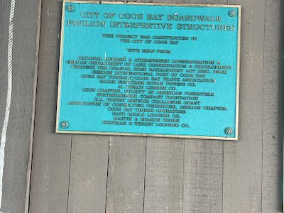 City of Coos Bay Boardwalk Pavilion Interpretive Structures