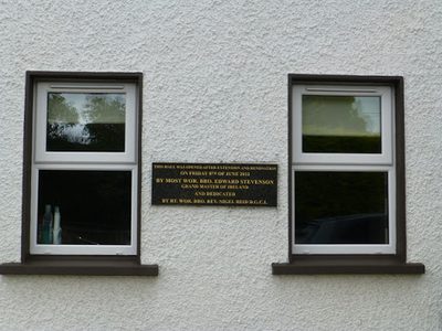 Plaque, Raphoe Orange Hall