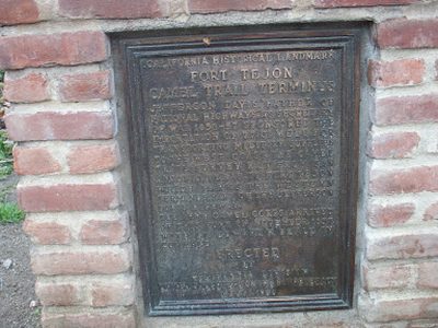 Fort Tejon - Camel Trail Terminus
