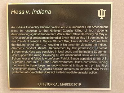 Hess v. Indiana