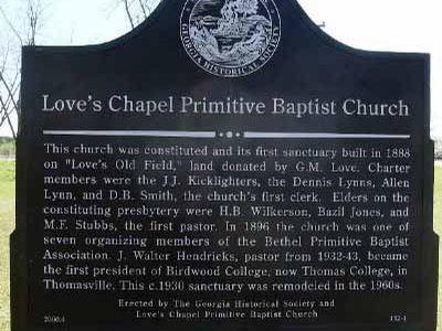 Love's Chapel Primitive Baptist Church