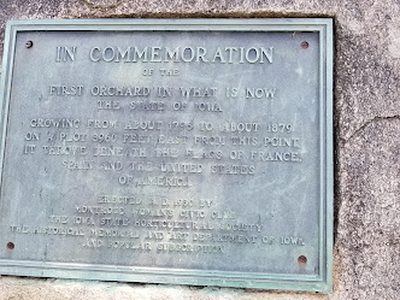 First Orchard in what is now Iowa