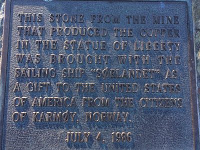 Produced the Copper in the Statue of Liberty