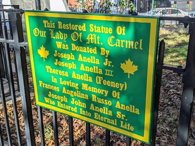 Our Lady of Mt. St. Carmel statue