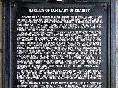 Basilica of Our Lady of Charity historical marker