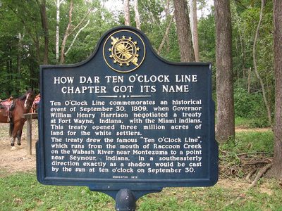 How DAR Ten O'Clock Line Chapter got its name