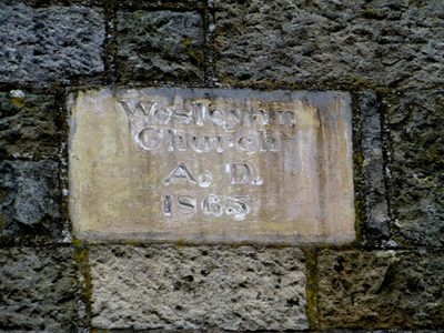 Plaque, Wesleyan Church, Augher