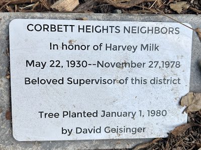 Corbett Heights Neighbors In honor of Harvey Milk
