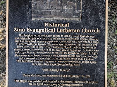 Zion Evangelical Lutheran Church, Saskatoon
