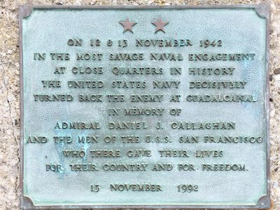 In Memory of the Men of the U.S.S. San Francisco