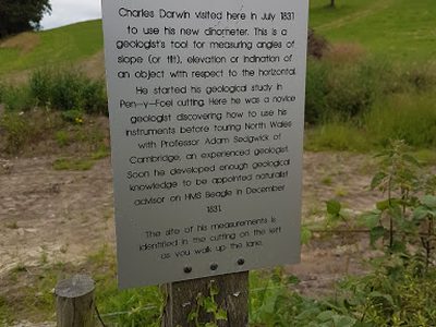 Darwin studies geology