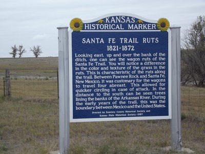 SANTA FE TRAIL RUTS 1821-1872