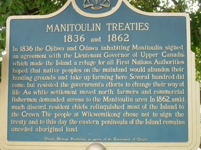 Manitoulin Treaties 1836 and 1862