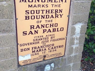 Southern Boundry of the Rancho San Pablo