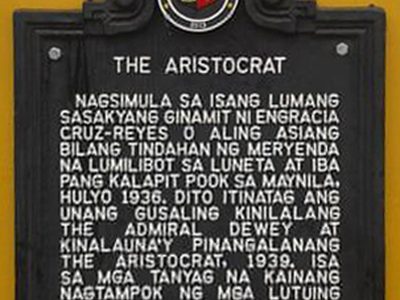 The Aristocrat historical marker