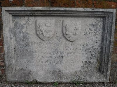 Plaque on the old Bourne Bridge