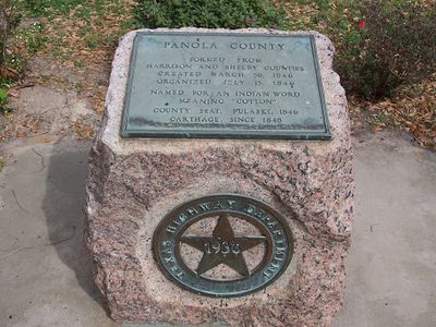 Panola County Historical Marker