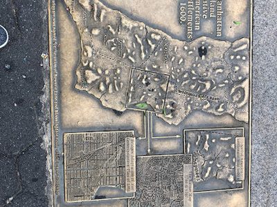 Manhattan Island Native American Settlements in 1600