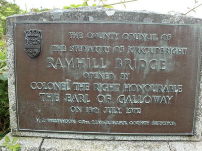 Bridge Plaque at the River Urr