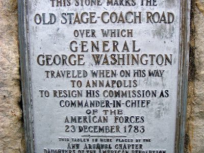 Old Stage Coach Road Marker
