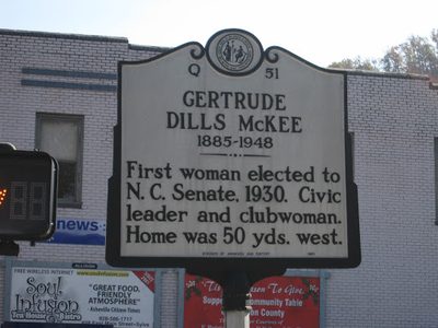 Historic Marker for Gertrude Dills McKee