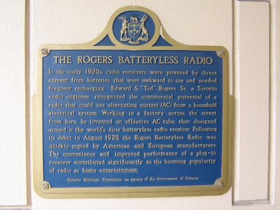 The Rogers Batteryless Radio