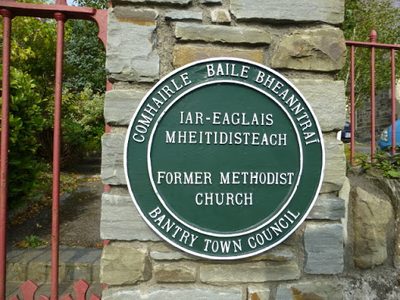 Plaque, former Methodist Church