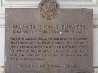 Bouwerie Lane Theatre / Bond Street Savings Bank