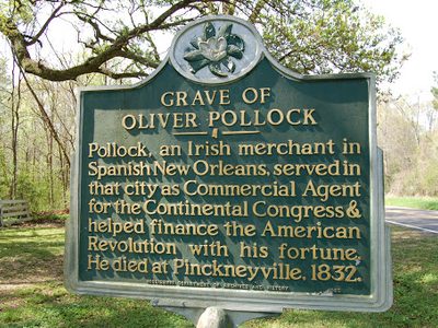 Grave of Oliver Pollock