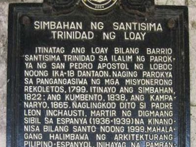 Church of the Holy Trinity of Loay historical marker