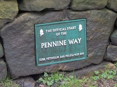 Start of the Pennine Way