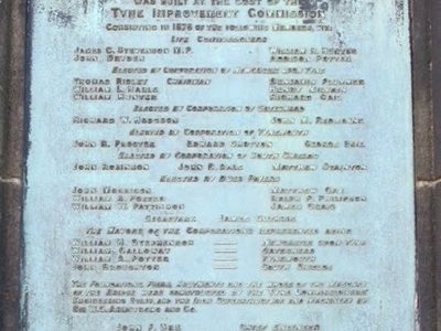 Plaque on the Swing Bridge