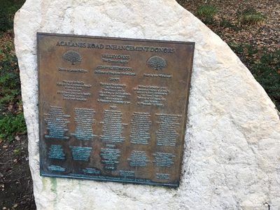 Acalanes Road Enhancement Donors