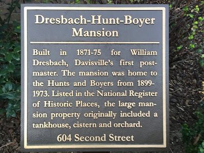 Dresbach-Hunt-Boyer Mansion, Davis