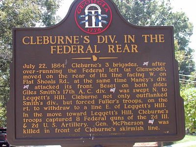 Cleburne's Div. in the Federal Rear