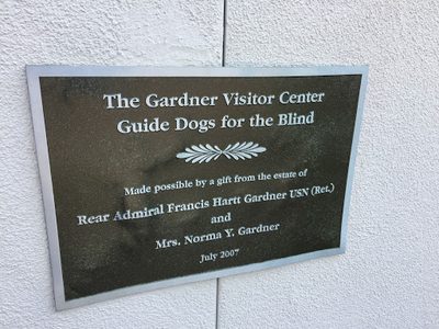 Gardner Visitor Center Guide Dogs for the Blind