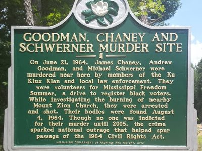 Goodman, Chaney and Schwerner Murder Site
