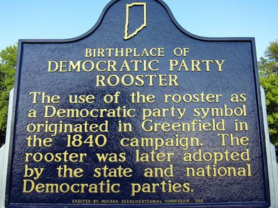 Birthplace of Democratic Party Rooster