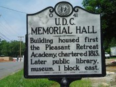 U. D. C. MEMORIAL HALL