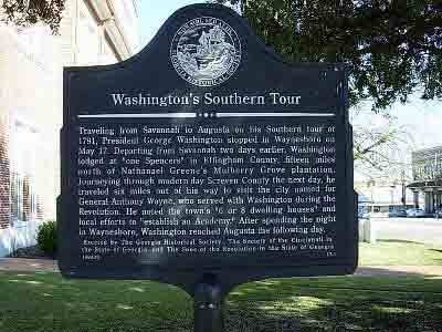 Washington's Southern Tour