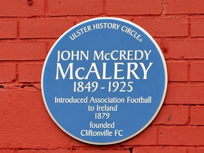 John McCredy McAlery plaque, Belfast
